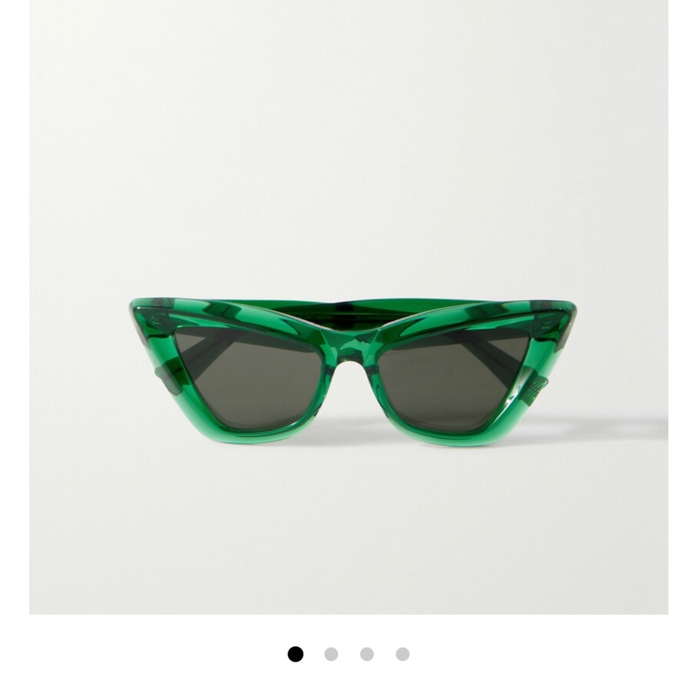 New Bottega Venetia Green Sunglasses